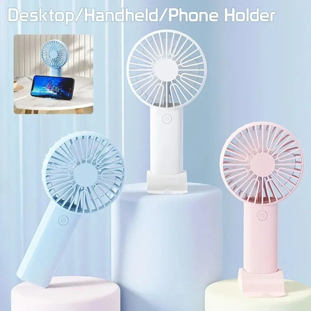 Portable USB Rechargeable Handheld Fan – Quiet & Compact Handheld Portable Fan Axl