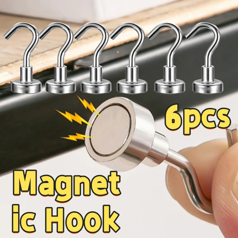 Heavy Duty Magnetic Wall Hooks – No Drill Kitchen & Bathroom Magnetic Wall Hooks Axl
