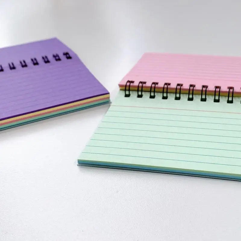 Colour Tearable Mini Notebook – 50-Sheet Coil Memo Pad Mini Notebook Axl