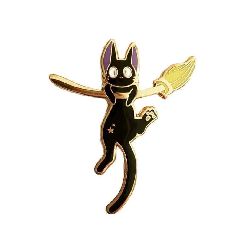 Cute Black Cat Enamel Brooch Lapel Pin – Gift for Kids & Friends Enamel Lapel Pin Axl