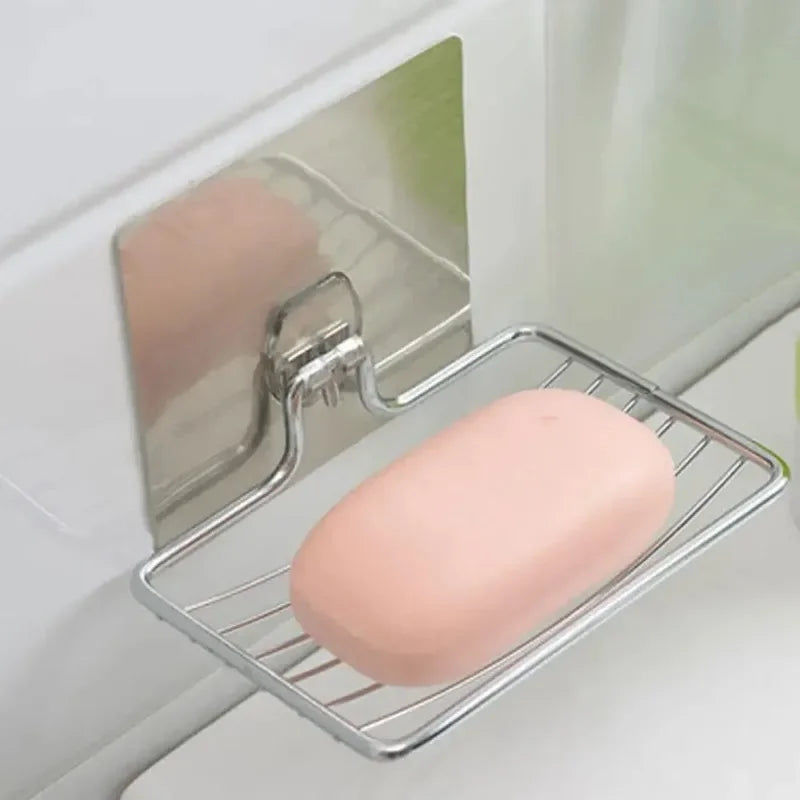 Stainless Steel Wall Mounted Soap Rack with Drainage Tray Soap Rack Axl