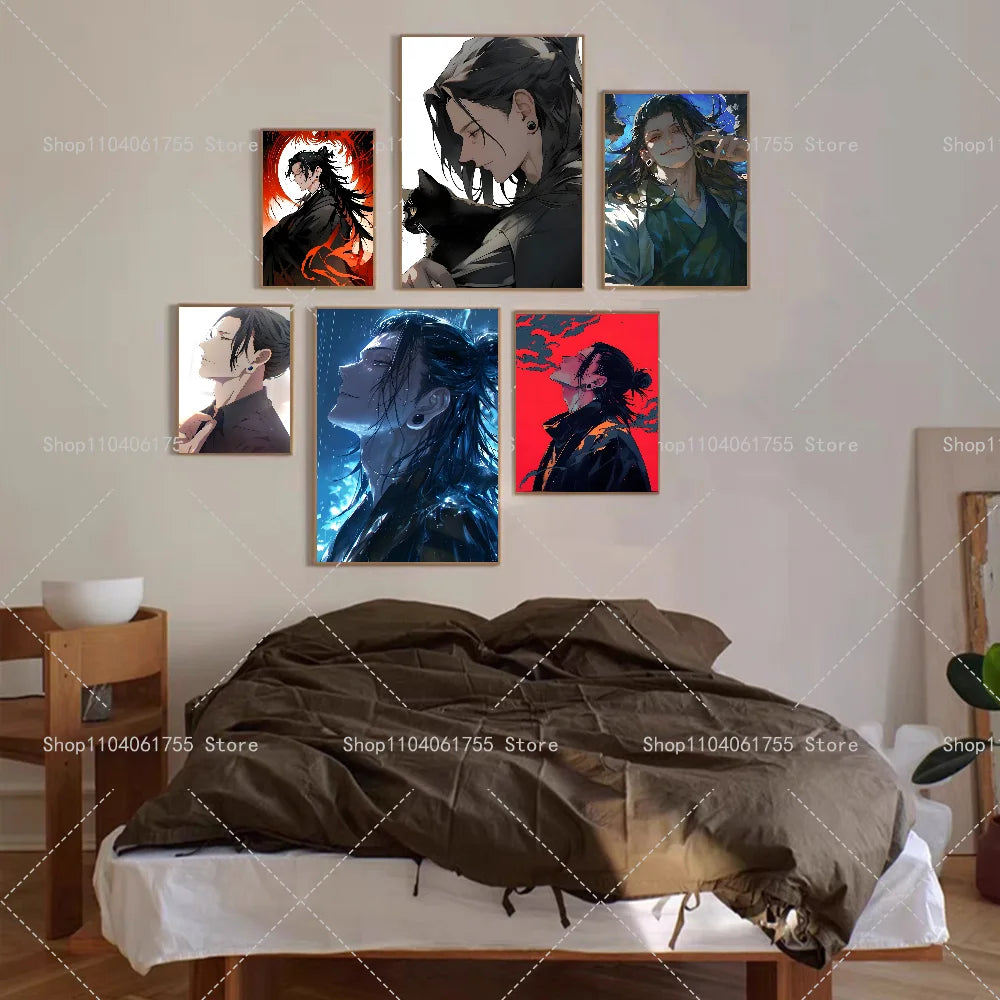 Jujutsu Kaisen Geto Suguru Poster – Waterproof Wall Sticker Anime Wall Poster Axl