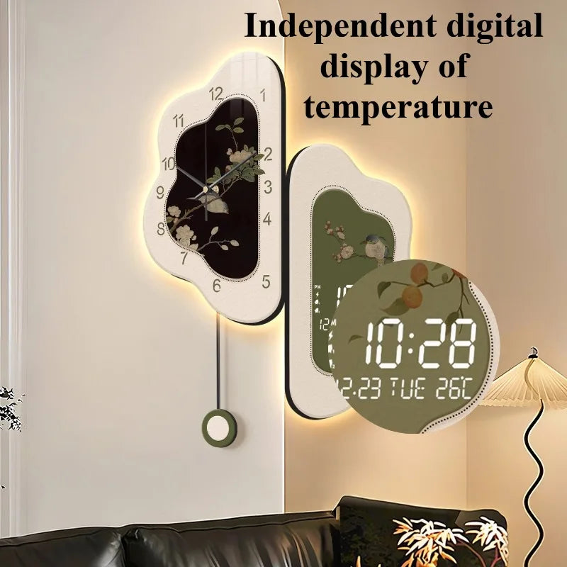 Luxury Double-Sided Wall Clock – Medieval Cloud Design Decorative Wall Clock Axl