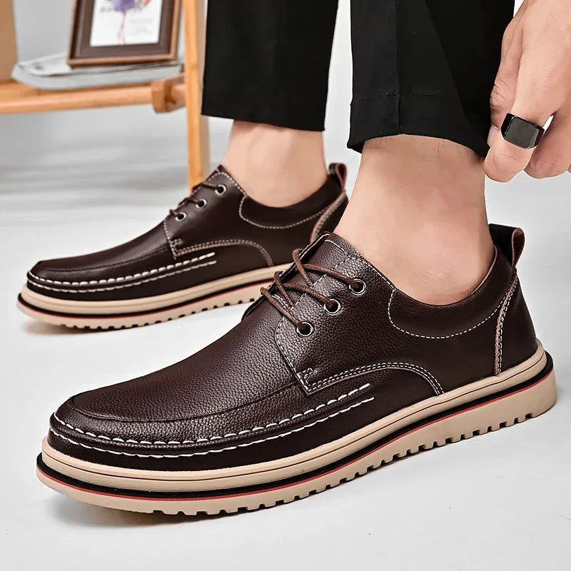Men's Handmade Leather Derby Dress Shoes | Business Loafers Men's Derby Shoes Axl