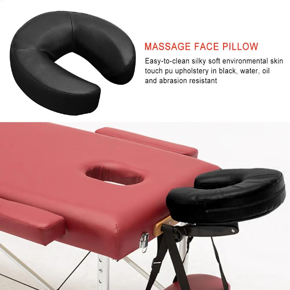 Face Down Massage Cradle Pillow – U-Shape PU Foam Cushion Massage Face Cradle Axl