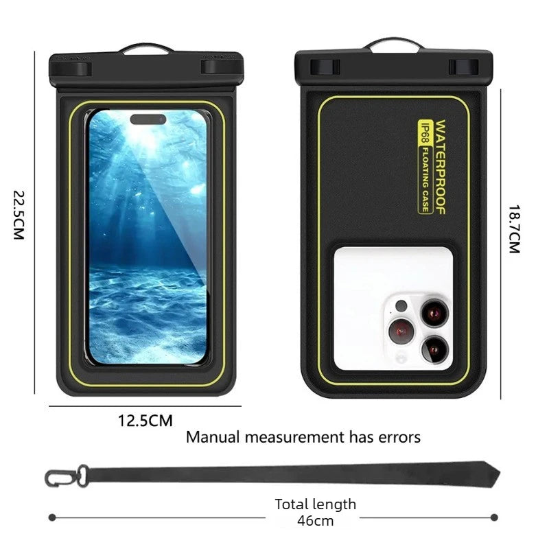 Phone Waterproof Bag with Tether | Beach, Surf & Snow Sports Waterproof Phone Bag Axl