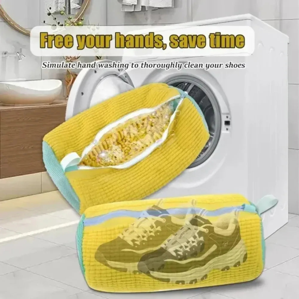 2-Pack Padded Shoe Laundry Bags – Washing Machine Protector Shoe Laundry Bag Axl