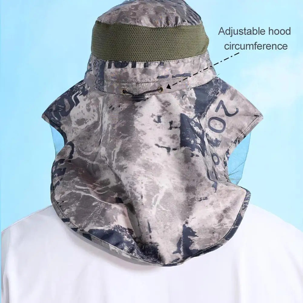 UPF50+ Beekeeping Hat with Mesh Face Shield | Fishing Outdoor Sun Protection Hat Axl