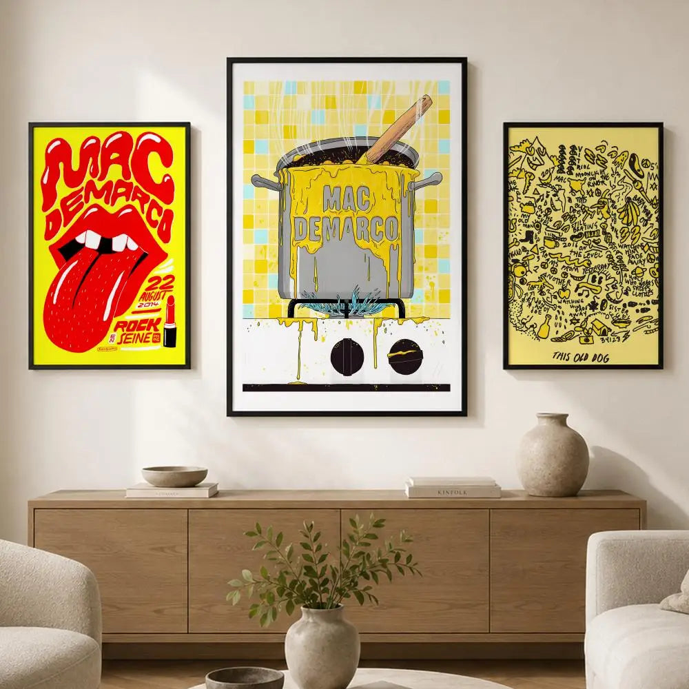 Mac DeMarco Waterproof PVC Wall Poster – Peel & Stick HD Art Wall Art Poster Axl