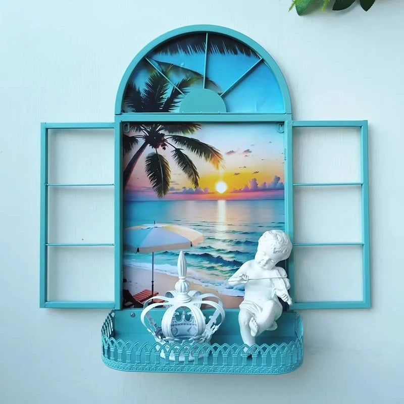 Nordic Iron Wall Shelf – Single-Tier Metal Storage Rack Wall Storage Shelf Axl Sunrise Beach