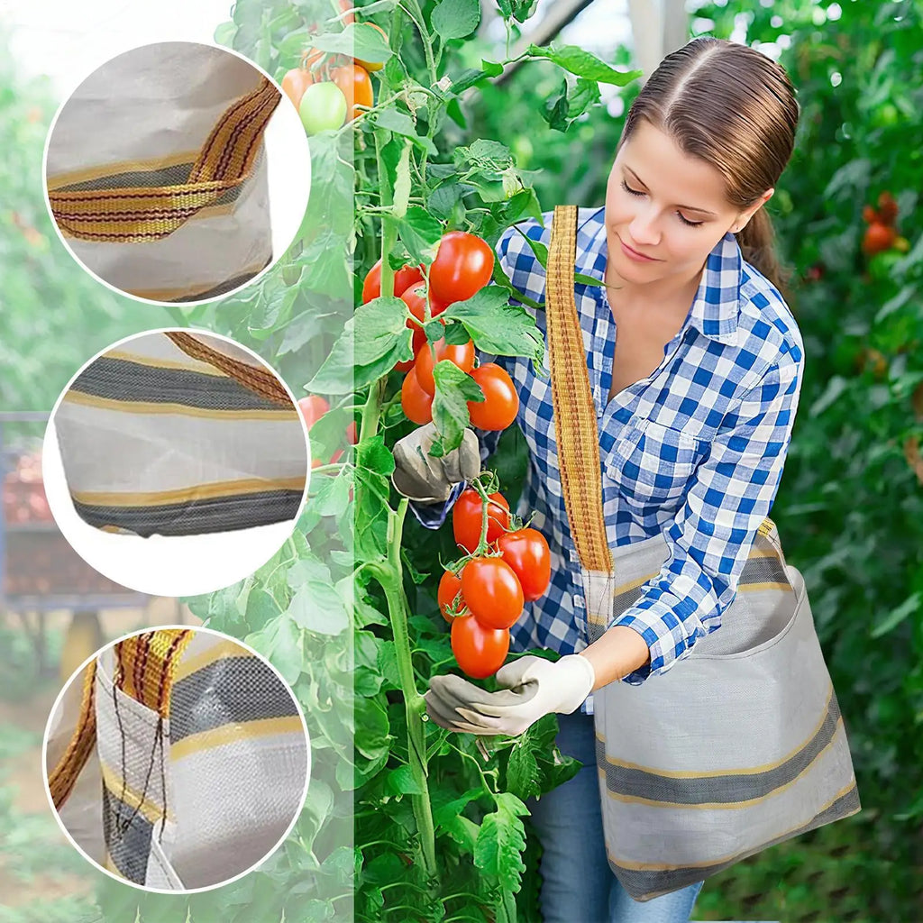Waterproof Fruit Picking Bag – Harvesting Apron & Shoulder Strap Garden Harvesting Bag Axl