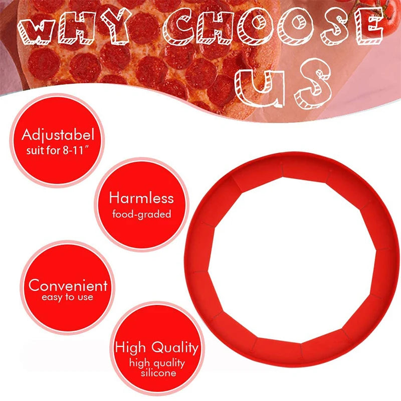 Adjustable Silicone Pie Crust Shield – Reusable Protector Pie Crust Shield Axl