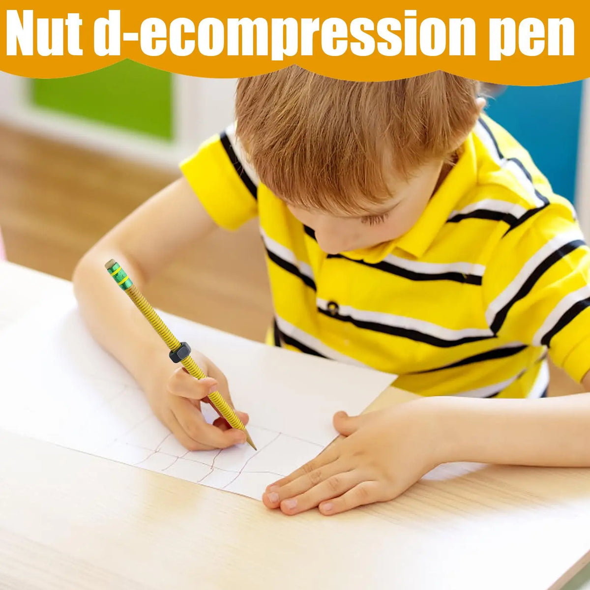 Wooden Threaded Fidget Pencil with Sliding Nut | Focus Tool Fidget Pencil Axl Default Title