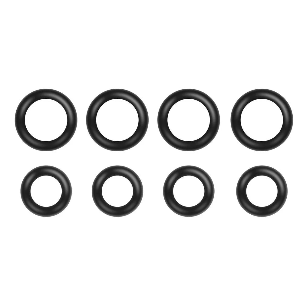 10-Pack Black FKM Rubber O-Rings – High-Temp Sealing Gaskets Sealing O-Ring Kit Axl