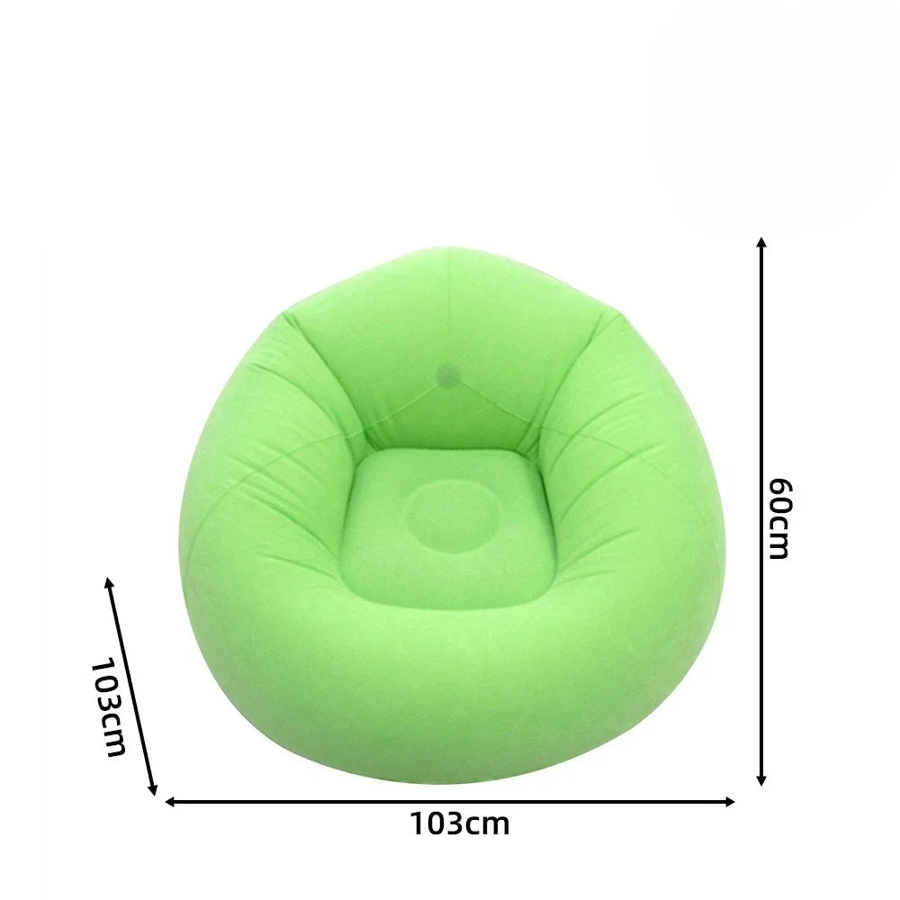 Portable Inflatable Sofa – Indoor & Outdoor Lounge Chair Inflatable Lounge Sofa Axl Qxsf-Green