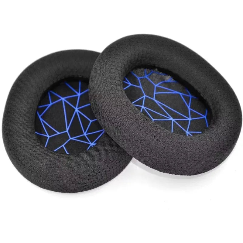SteelSeries Arctis 3 5 7 Pro Replacement Fabric Ear Pads – Black/Blue Headset Ear Pads Axl
