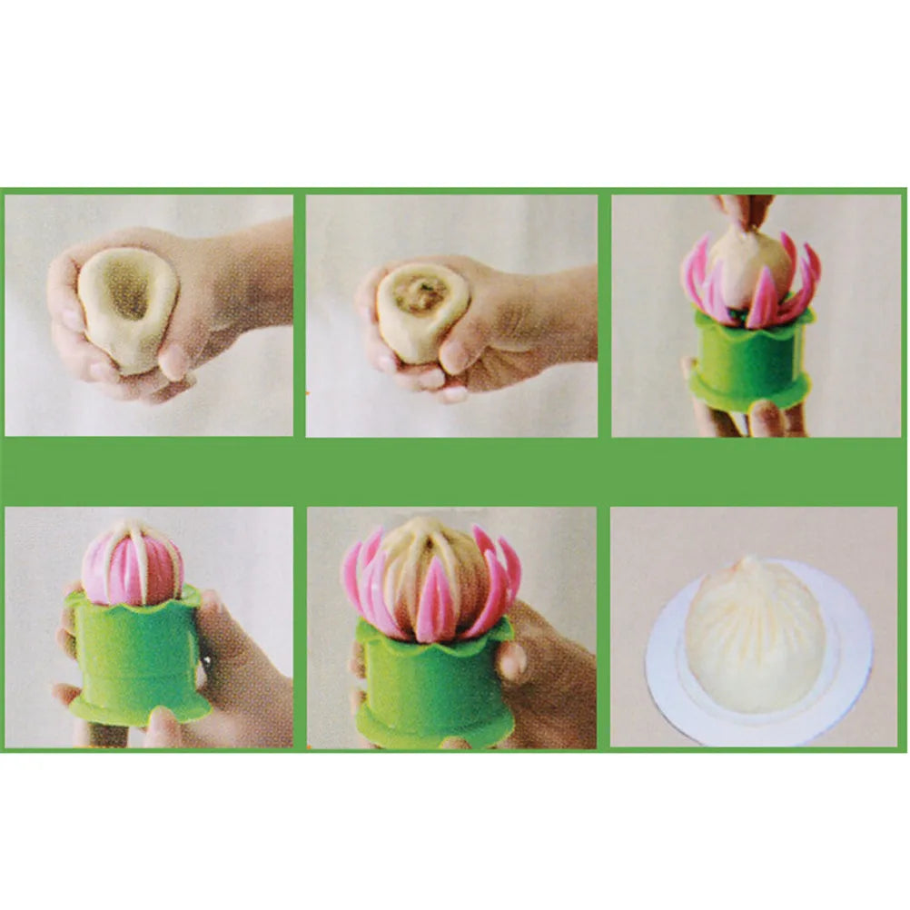 Flower Dumpling & Steam Bun Maker Mold | Pastry Pie Tool Dumpling Maker Mold Axl