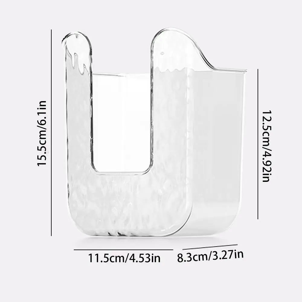 Wall-Mount Adhesive Wipes Dispenser – No-Drill Bathroom Holder Bathroom Wipes Dispenser Axl White