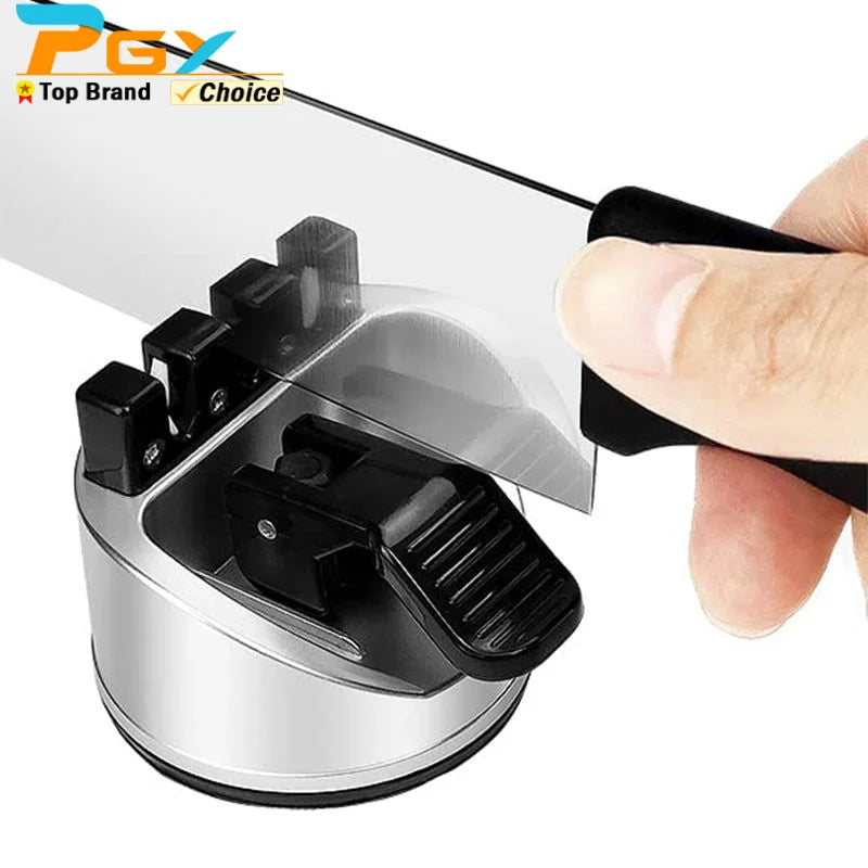 2-Stage Mini Knife Sharpener with Suction Cup | Portable Knife Sharpener Axl