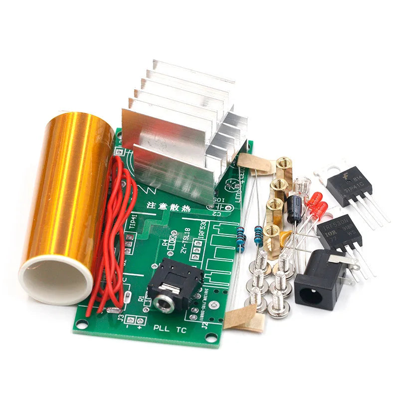 Mini Tesla Coil DIY Kit – 15W Plasma Arc & Music Speaker DIY Electronics Kit Axl