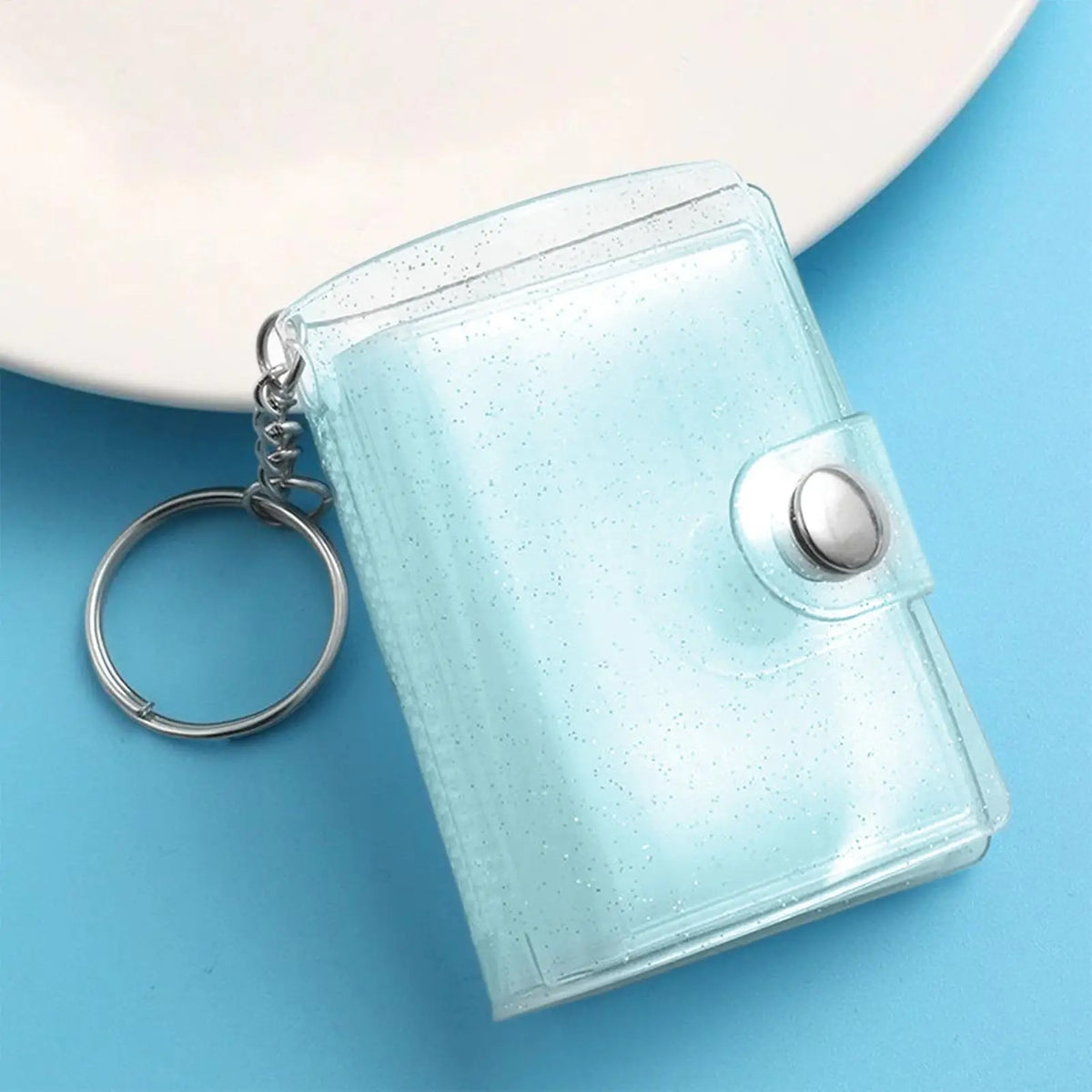 Mini Photo Album Keychain – 24-Pocket Portable Picture Binder Photo Album Keychain Axl