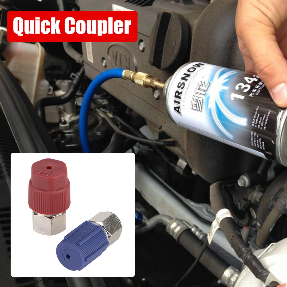 R12 to R134a AC Quick Coupler Conversion Adapter High & Low AC Conversion Adapter Axl