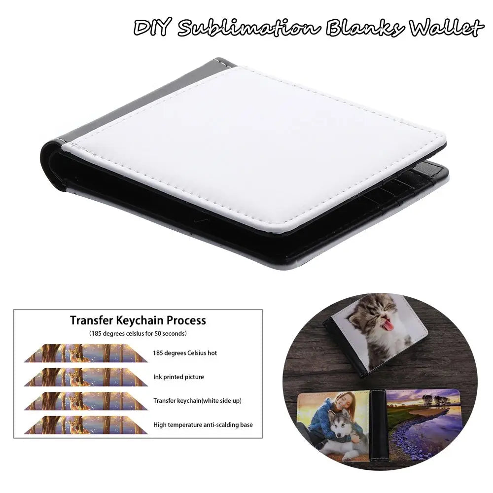 PU Leather Sublimation Blank Wallet – DIY Card Holder Gift Sublimation Blank Wallet Axl