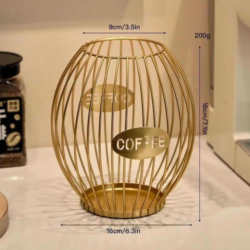 Large Capacity Coffee Pod Holder & Capsule Organizer Coffee Pod Organizer Axl Gold4