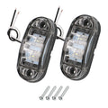 LED Side Marker Lights 12V–24V | Trailer Truck Caravan Pair LED Marker Lights Axl WHITE
