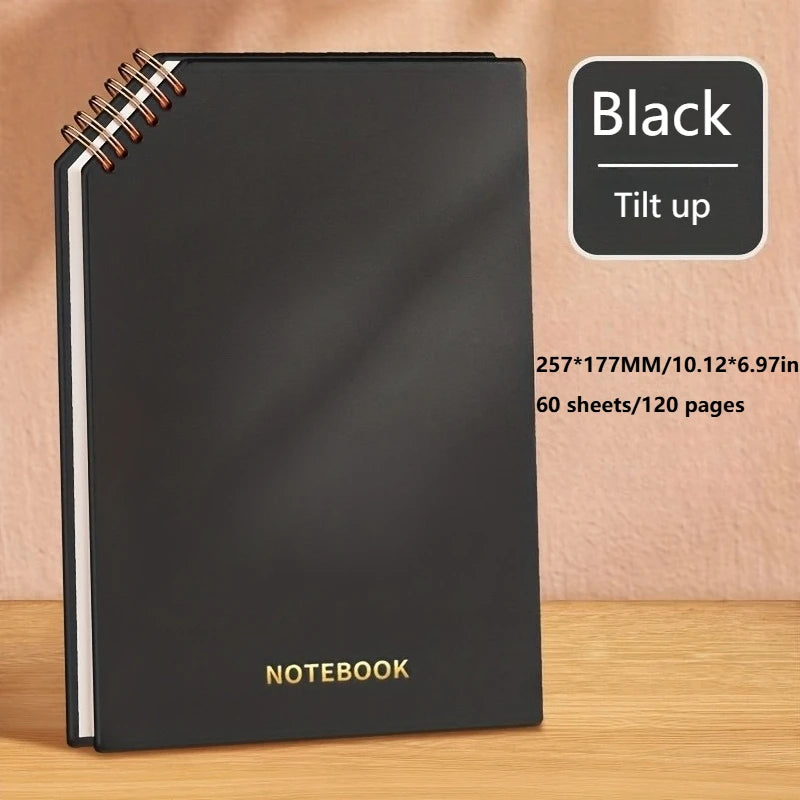 B5 Hardcover Spiral Notebook – Thick Lined Journal for Students Spiral Notebook Axl Black-1book