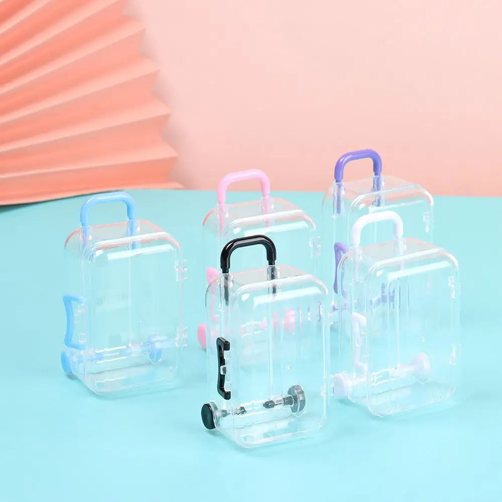 Miniature Doll Suitcase – 1/12 Scale Dollhouse Trunk Accessory Doll Accessory Axl