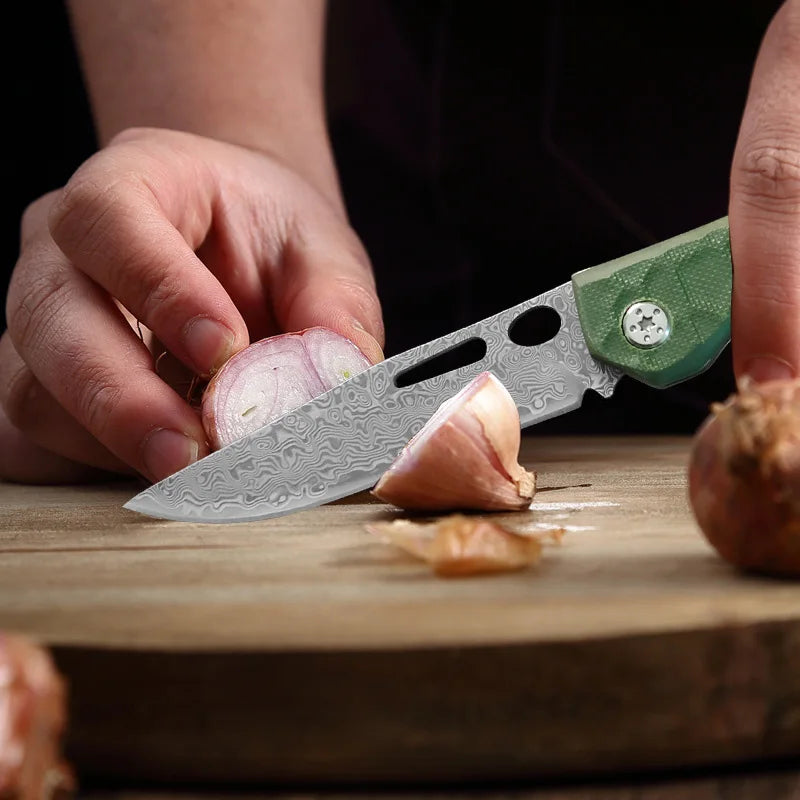 Damascus Steel Kitchen Knife – Chef, Paring & Slicing | InLeung Damascus Kitchen Knife Axl