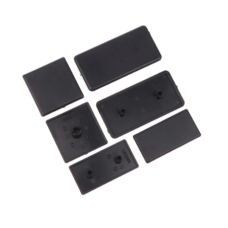 10Pcs Black Plastic End Caps for EU Aluminum Profile 2020–4545 Profile End Caps Axl