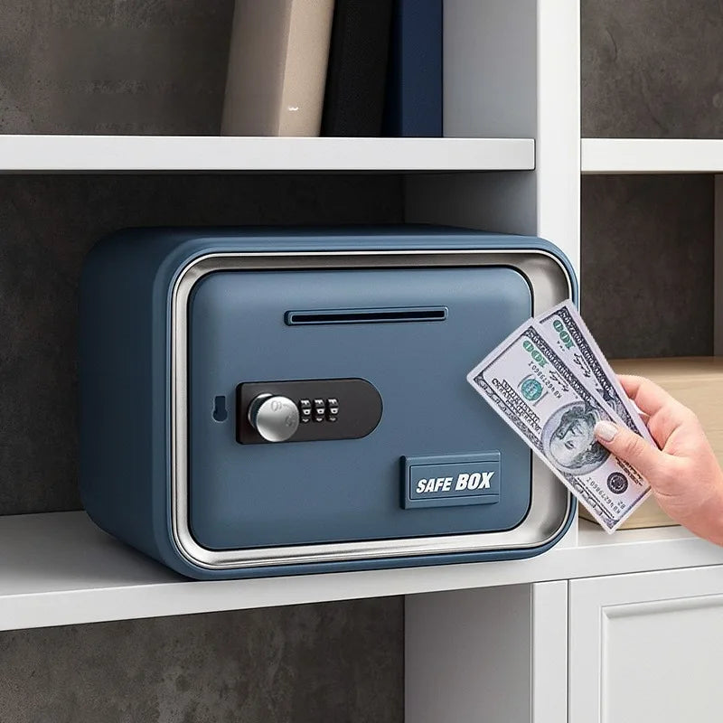 Password Lock Piggy Bank – Large Money Box with Key | 4 Colors Password Lock Money Box Axl