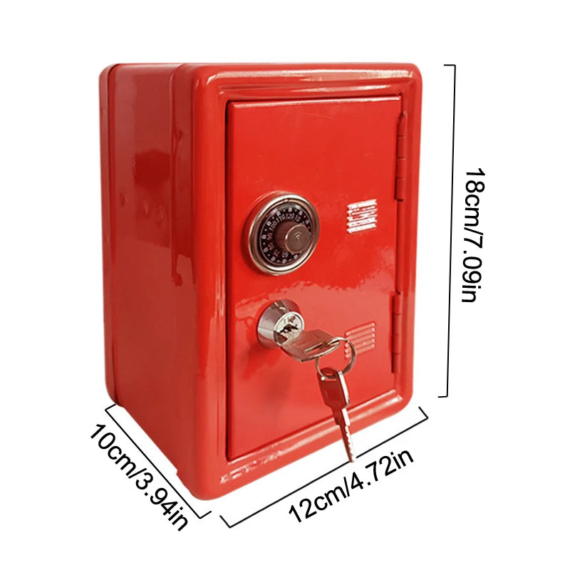 Kids Safe Piggy Bank – Metal Money Box with Lock & Key Kids Piggy Bank Axl G