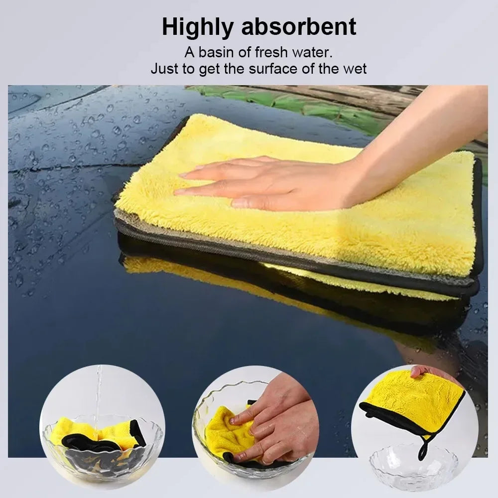 Microfiber Car Wash Towels 3/5/10 Pack – 30x30 & 30x60cm Car Microfiber Towel Axl