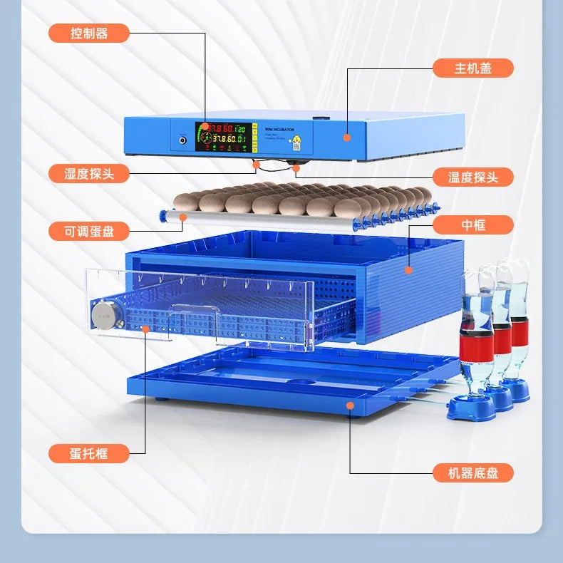 132-Egg Automatic Incubator – Chicken, Duck, Quail & Goose Egg Incubator Axl