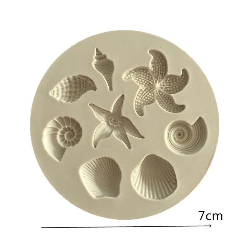 Ocean Seashell Conch Silicone Mold – Chocolate & Cake Baking Silicone Baking Mold Axl onesize