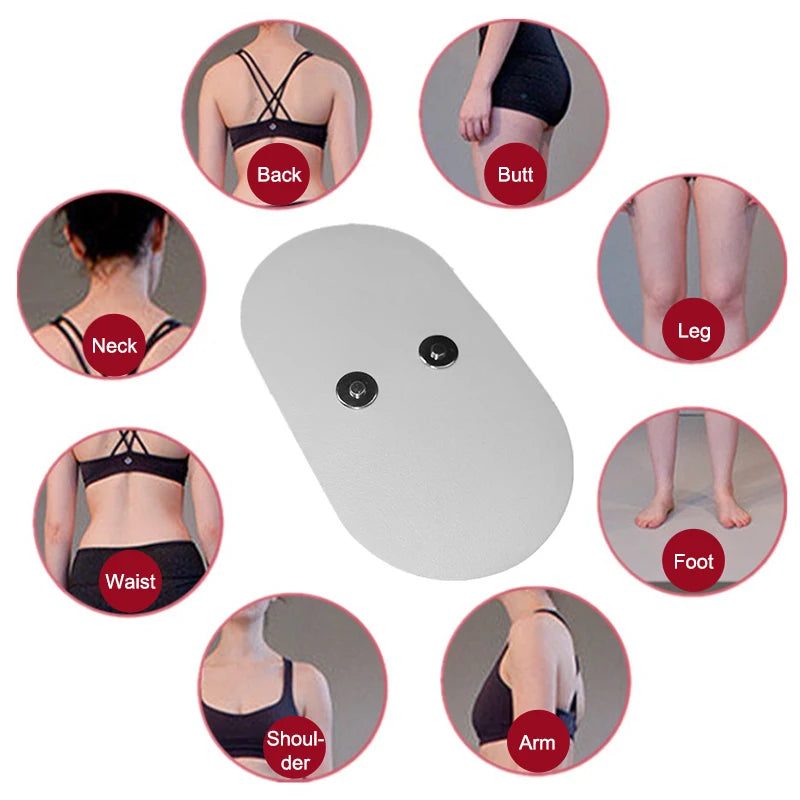 Reusable Gel Electrode Massage Pads – TENS Sticky Patches 2/4 Pc Massage Pad Accessory Axl