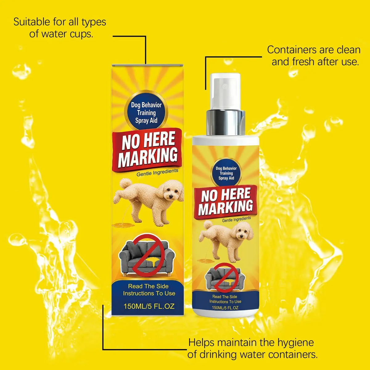Dog Potty Training Spray 150ml | Puppy Toilet Training Aid Dog Training Spray Axl