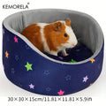 KEMORELA Guinea Pig Cuddle Bed – Soft Washable Cotton Pet Bed Small Pet Bed Axl Blue