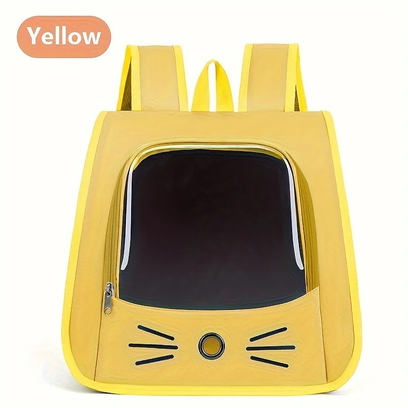 KEMORELA Transparent Pet Carrier Backpack | Airline Approved Pet Carrier Backpack Axl Yellow