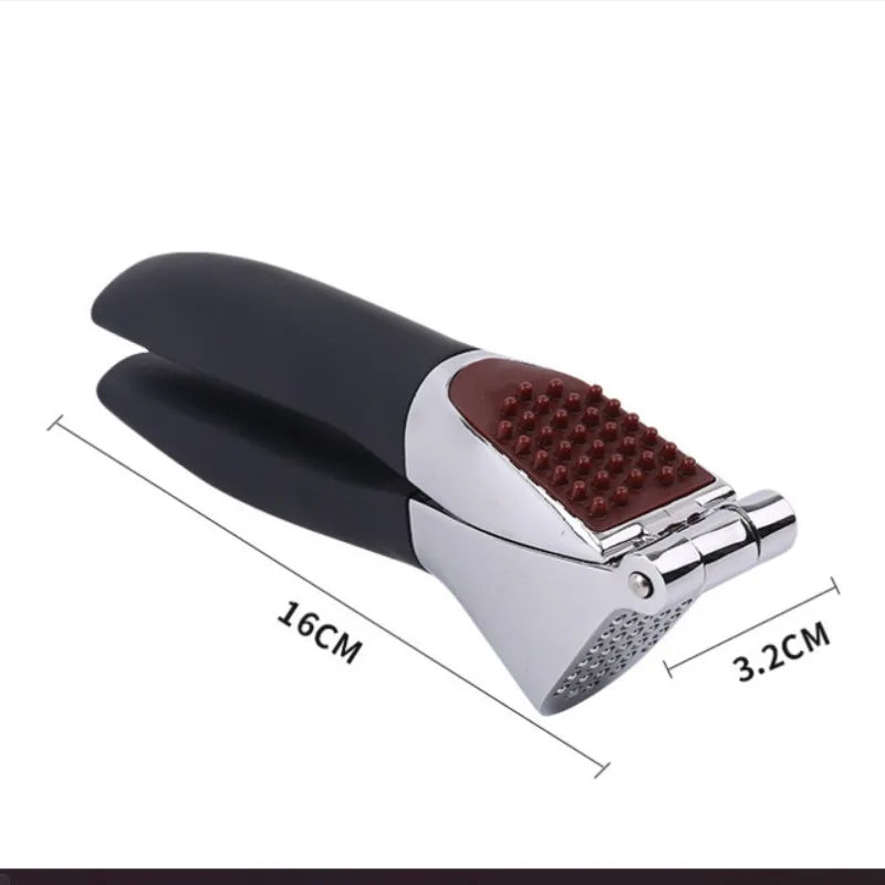 Zinc Alloy Garlic Press & Ginger Mincer – Non-Slip Handle Garlic Press Axl