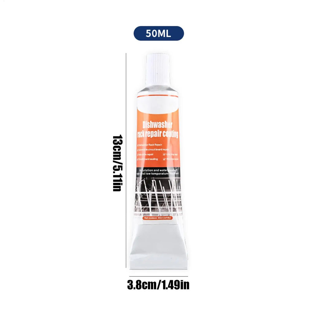50ml Dishwasher Rack Repair Coating Kit + 2 Brushes Appliance Repair Kit Axl