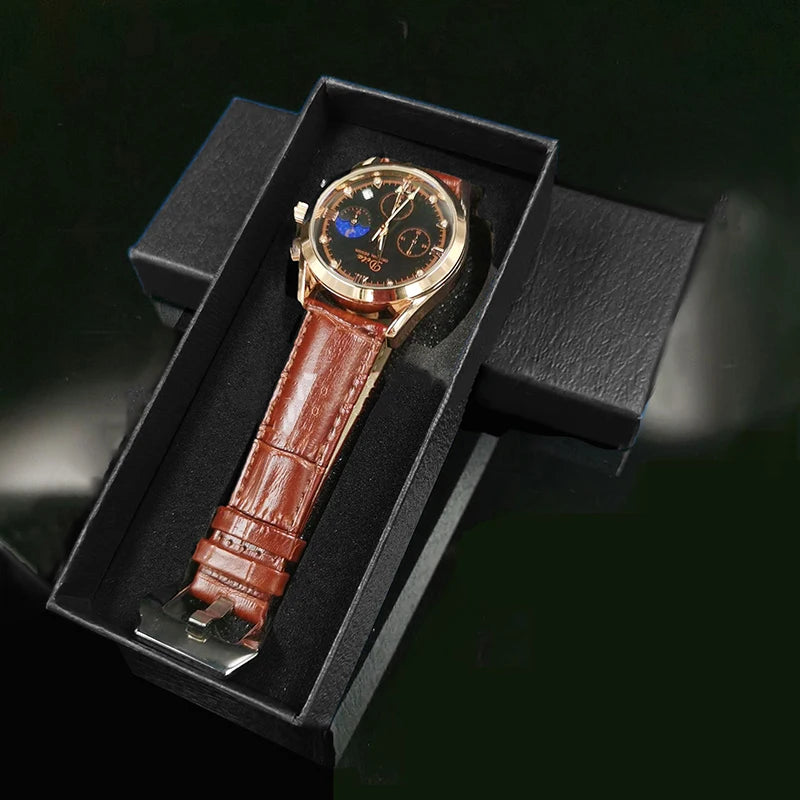 Black Rectangle Watch Box – Travel Gift Case with Sponge Insert Watch Gift Box Axl