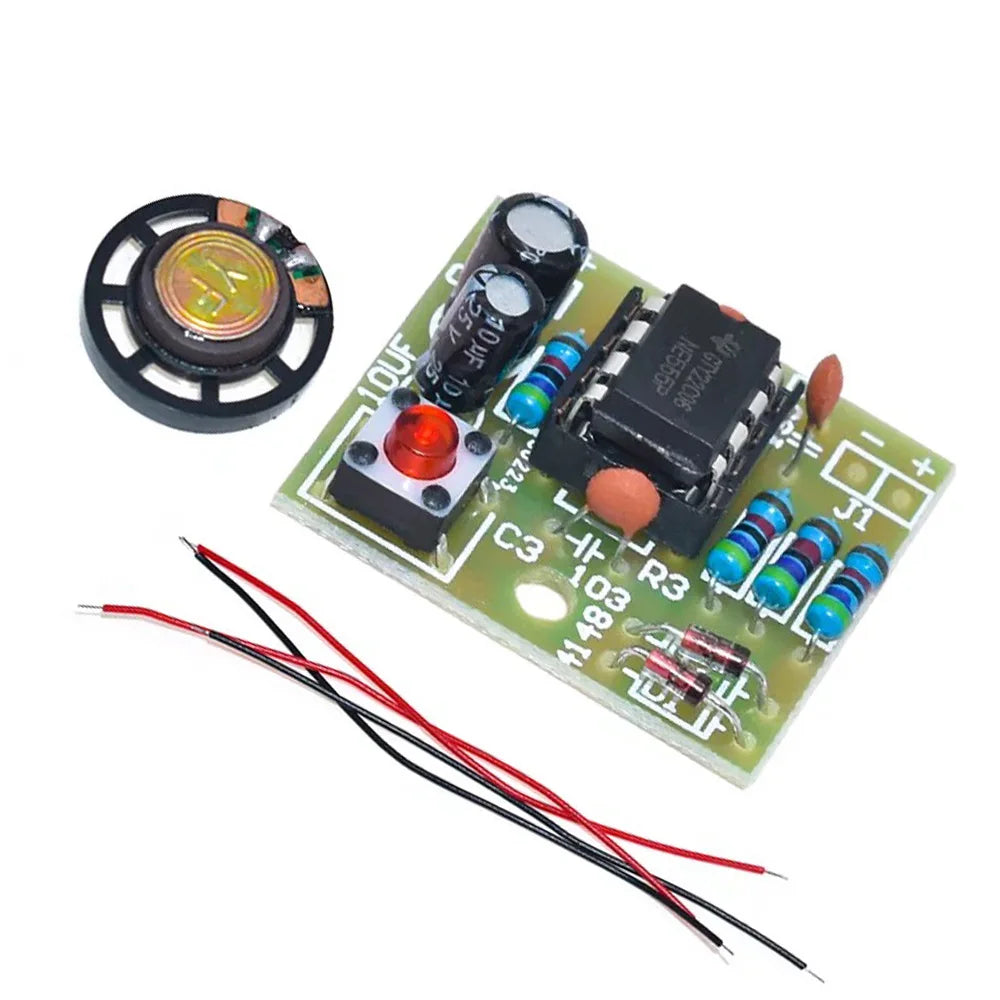 NE555 Doorbell DIY Kit – Dual Tone PCB Soldering Practice DIY Electronics Kit Axl