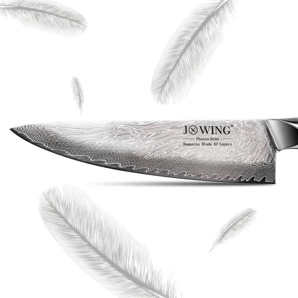 Damascus Chef's Knife – Sharp 21cm Stainless Steel Kitchen Knife Damascus Chef's Knife Axl