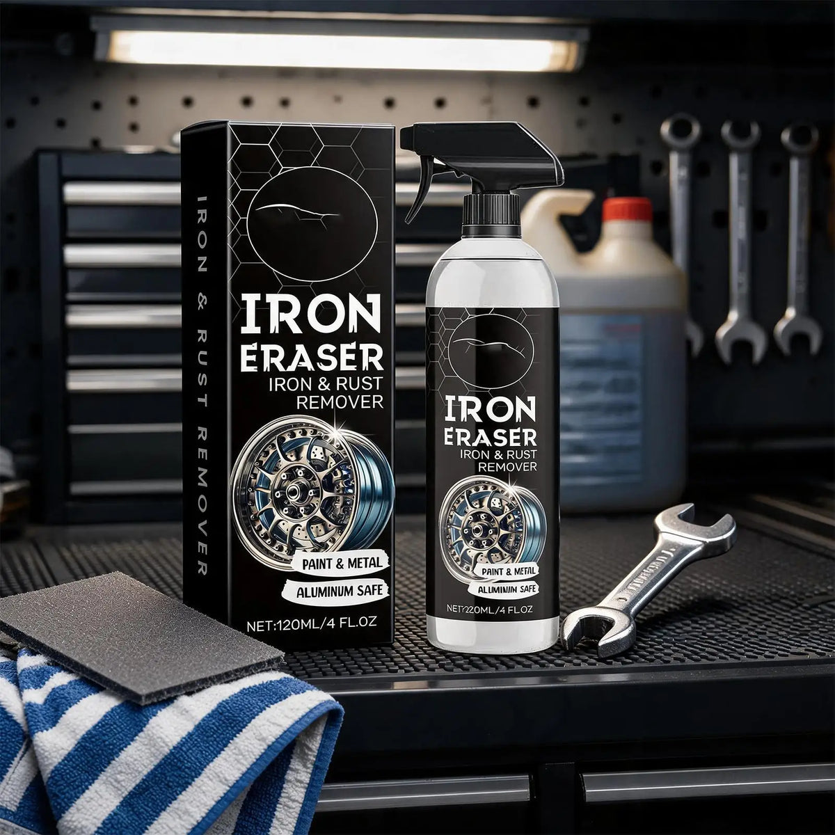 120ml Car Iron Remover Spray – Wheel, Brake & Paint Cleaner Iron Remover Spray Axl