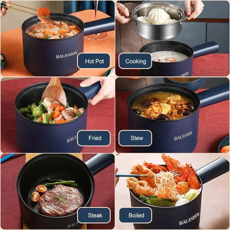 BALASHOV Mini Electric Multi-Cooker – Non-Stick Hot Pot & Rice Pot Mini Electric Cooker Axl