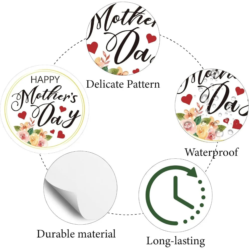 128PCS Waterproof Round Dot Kawaii Cartoon Stickers – 8 Sheets Craft Stickers Axl